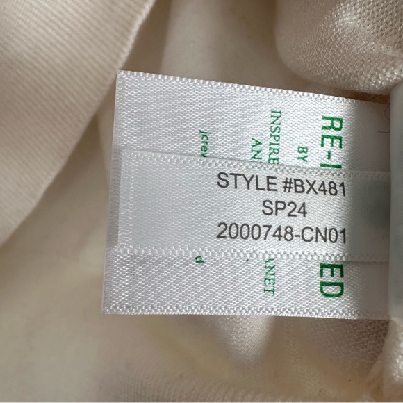 J. Crew Shrunken TENCEL lyocell-blend T-shirt Size XXL BX481 Mountain White NEW - Picture 7 of 9